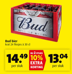  bud krat bier 2 10 24 30 king beers stuks stuk 