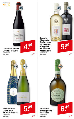  8 18 25 jaar legitimatie alcohol nix18 prestige terra hamers cotes du rhone appellation grande baron barone montalto famiglia siciliane italia bouteille chais fles collezione 5.99 dr cava brut hay organic prosecco dry biologische 