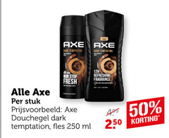  45 48 50 250 axe dark temptation stop fresh stuk douchegel fles ml refreshing fragrance 2 