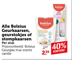  25 40 300 1870 bolsius since true scents magnolia geurkaarsen geurstokjes stompkaarsen stuk vanille vanilla fragrance release up to hours 