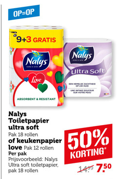  3 9 12 18 50 nalys inspired by ultra soft love zachtheid huid douceur peau absorbent resistant toiletpapier pak rollen keukenpapier 