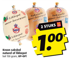  2 10 150 likkepot smeer leverworst kroon naturel bol saksische lave nature stuks 