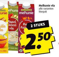  2 melkunie appel vanille vla romig jet stukjes stuks 