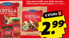  2 10 35 santa maria super soft medium tortilla whole wheat taco shells saus mild groene pepers green jalapeno with fine sauce co impact original stuks 