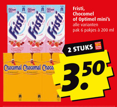  2 6 10 200 calcium fristi chocomel choco optimel pak ml stuks 