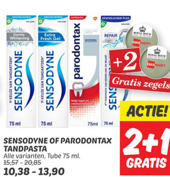  1 2 gevoeligheid improved repair protect royal boch since belgium zegels tandpasta nederland ml whitening 1e tandartsen sensodyne bloedend gentle fresh gel parodontax 75ml tube 15 20 10 90 