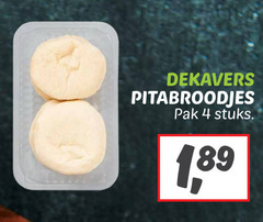  4 dekavers pitabroodjes pak stuks 1 