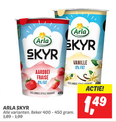  400 450 skyr aardbei fraise icelandic style yoghurt vanille beker 1 99 