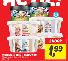  2 19 100 200 fairtrade cookie dough vries diepvries hertog yssalon aardbeien meringue drie chocolades ijs kuip ml 3 12 4 34 koffie royaal nds 1 99 