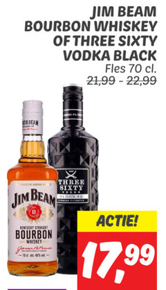  40 42 jim beam bourbon whiskey three sixty vodka black fles 99 b kentucky straight james 17 