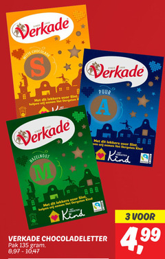  3 1886 verkade witte chocolade lekkers sint vergeten puur hazelnoot kind fairtrade chocoladeletter pak 8 10 4 99 