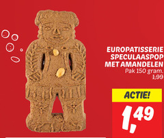  150 europatisserie speculaaspop amandelen pak 1 99 