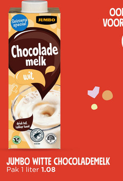  1 seizoens jumbo chocolade melk wit drink cacao witte chocolademelk pak liter 