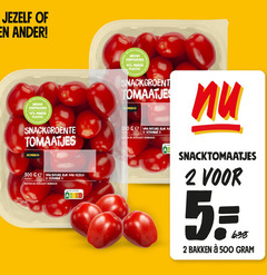  2 5 45 500 jezelf nieuwe minder plastic snackgroenten tomaatjes jumbo ge nature rijk aa classe vitamine buiten koelkast vezels klasse nutri score abc snacktomaatjes bakken 