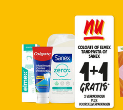  1 2 sensitive original bescherming elmex colgate caries sanex protection zero calcium boost arginine regular flavour essential ingredients hydrating tous types peaux huidtypes gel douche douchegel garde la peau huid gezond tandpasta 