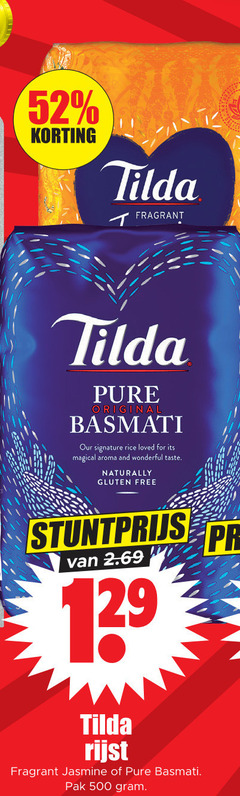  500 tilda fragrant original basmati signature rice loved for magical aroma and wonderful taste naturally gluten free rijst jasmine pak 