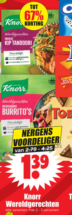  2 3 200 1830 wereldgerechten indiase kip tandoori belofte groente natuurlijke knorr mexicaanse nat caramel with milk coated pak personen 