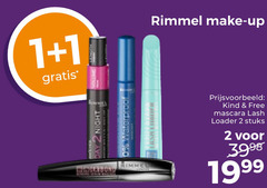  1 2 day night waterproof rimmel make up kind free mascara loader stuks 