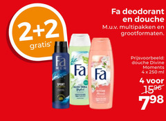  2 4 250 1596 fa men sport deodorant douche multipakken grootformaten aloe vera divine moments ml 