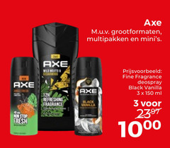  3 150 2397 axe stop fresh grootformaten multipakken fine fragrance deospray black vanilla ml 10 refreshing 