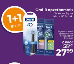  1 2 8 100 oral b opzetborstels pak 10x cross action 