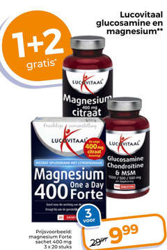  1 2 3 20 100 400 lucovitaal glucosamine magnesium mg citraat samenstelling instant citroensmaak one day forte good woordenboek werking sachet stuks chondroitine 1500 500 