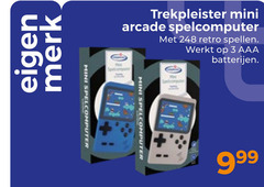  3 merk mini spelcomputer trekpleister arcade retro spellen aaa batterijen 