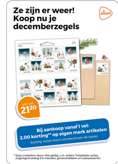  1 2120 weer decemberzegels vel riz postnl merk artikelen kassa i.c.m. trekpleister zuigelingenvoeding maanden geneesmiddelen cadeaukaarten 