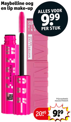  maybelline oog lip make up vin stuk new york sensa mascara firework 