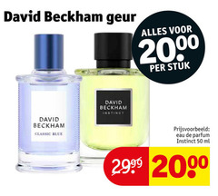  50 david beckham geur 20 00 stuk instinct classic blue eau parfum ml 