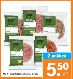  2 greenfields beefburger truffelsmaak 2stuks gewicht bacon stuks gebruiken gekoeld leefomstandigheden vlees rundvlees volle stille nutri score teas tomaat naturel les heter beefburgers pakken 55 00 