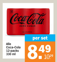  coca-cola cola 12 330 1029 coca zero sugar ml calories 