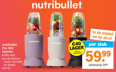  nutribullit blender 40 nutribullet pro watt kleuren zwart lavendel linnen stuk 