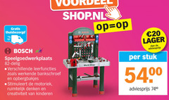  20 bosch delig leerfuncties werkende bankschroef opbergbakjes stimuleert motoriek ruimtelijk denken creativiteit kinderen work shop stuk 