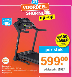  loopband 8 600 focus fitness beter sport jet voordeel intensieve opklapbaar stuk 