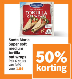  6 50 new santa maria super soft medium tortilla wraps pak stuks nacho 6x 