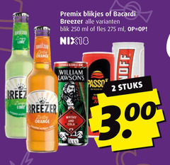  2 250 lime breezer orange premix blikjes bacardi blik ml fles nix18 william breez zing whisky and dr stuks 