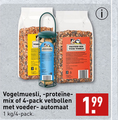  1 4 ge voederautomaat protein mix vogels pack vetbollen voederton automaat 