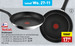  2 24 28 jaar tefal koekenpan temperatuurindicator antiaanbaklaag warmtebronnen ca. cm stuk 