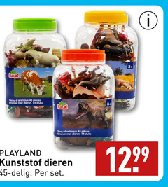  45 playland emmer dieren stuks 3 kunststof delig 