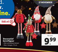  27 lidl.nl decoratief kerstfiguur uittrekbare benen hoogte cm merry christmas stuk 