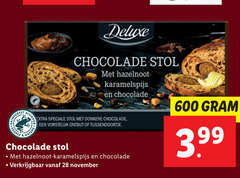  28 600 people chocolade stol hazelnoot donkere nature tussendoortje 3.99 