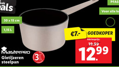  3 15 30 week cm 1 l gietijzeren steelpan jaar goedkoper 