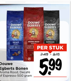  douwe egberts koffiebonen 500 decafe aroma rood bonen espresso stuk 5 99 