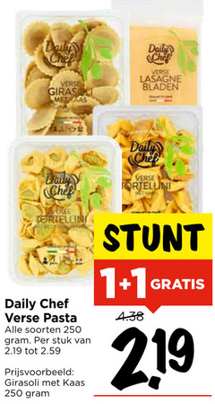  1 250 daily chef verse girasol lasagne bladen tortellini pasta soorten stuk kaas 