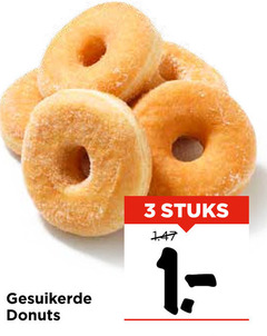  3 gesuikerde donuts stuks 