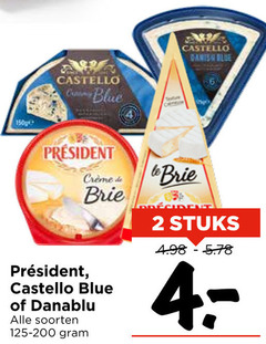  2 3 4 castello texture danish blue brie danablu soorten 125-200 to stuks 