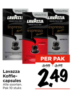  lavazza koffiecups 10 all mini espresso ristretto koffie capsules soorten pak stuks 