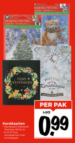  8 10 diamond painting card christmas and fijne feestdagen kerstdagen kerstkaarten cm luxe enveloppen pak 99 