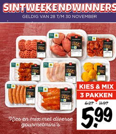  3 28 30 beter leven varkens naturel chipolata kiplapjes gemarineerd mix pakken 5 99 